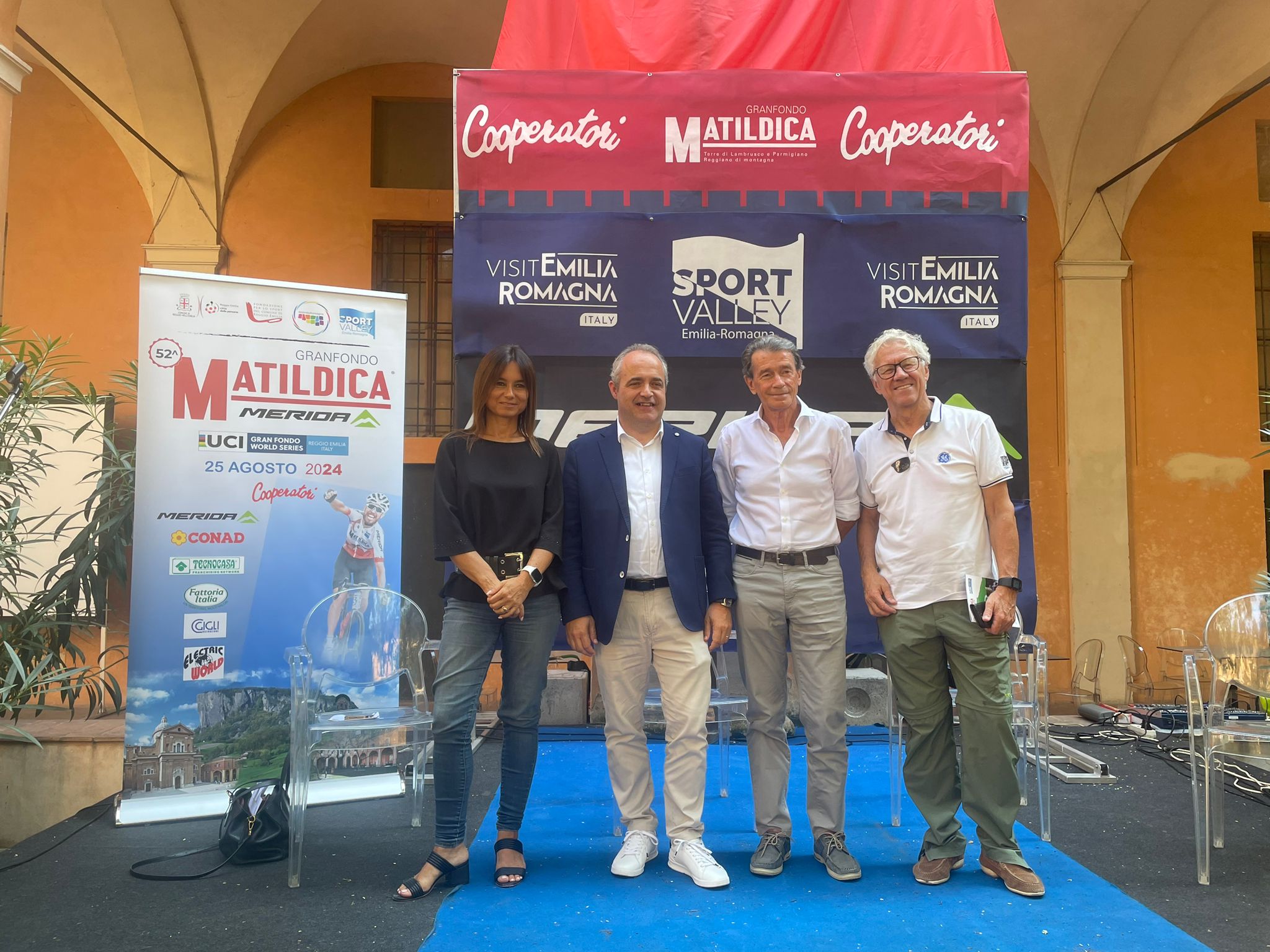 Press Conference of Granfondo Matildica Merida